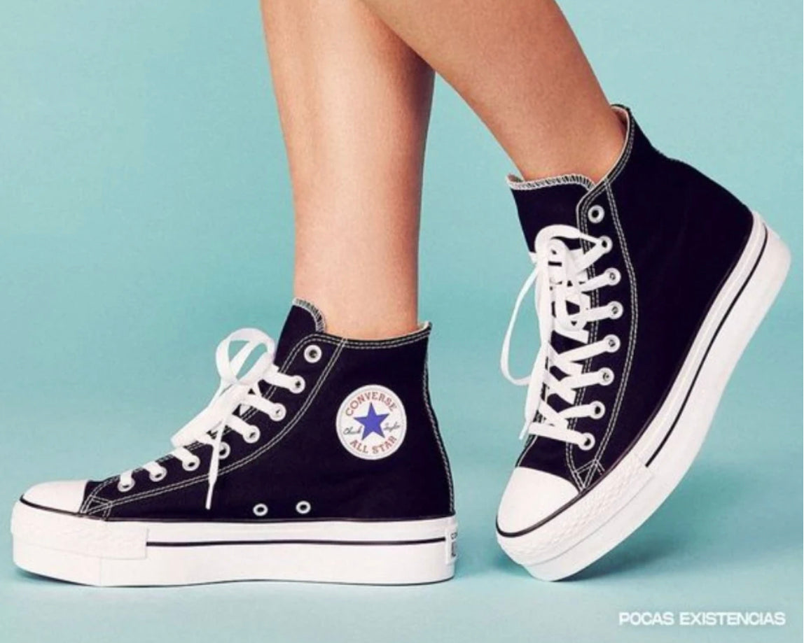 CONVERSE CLASSIC LONA PLATAFORMA 3,5CM TELA BLACK